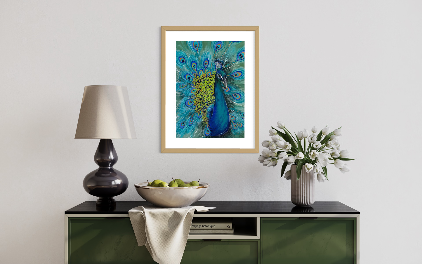 Blue Pride 2, Framed artwork - acrylic on art board. Size framed: H 87cm x L 62cm x W 3cm