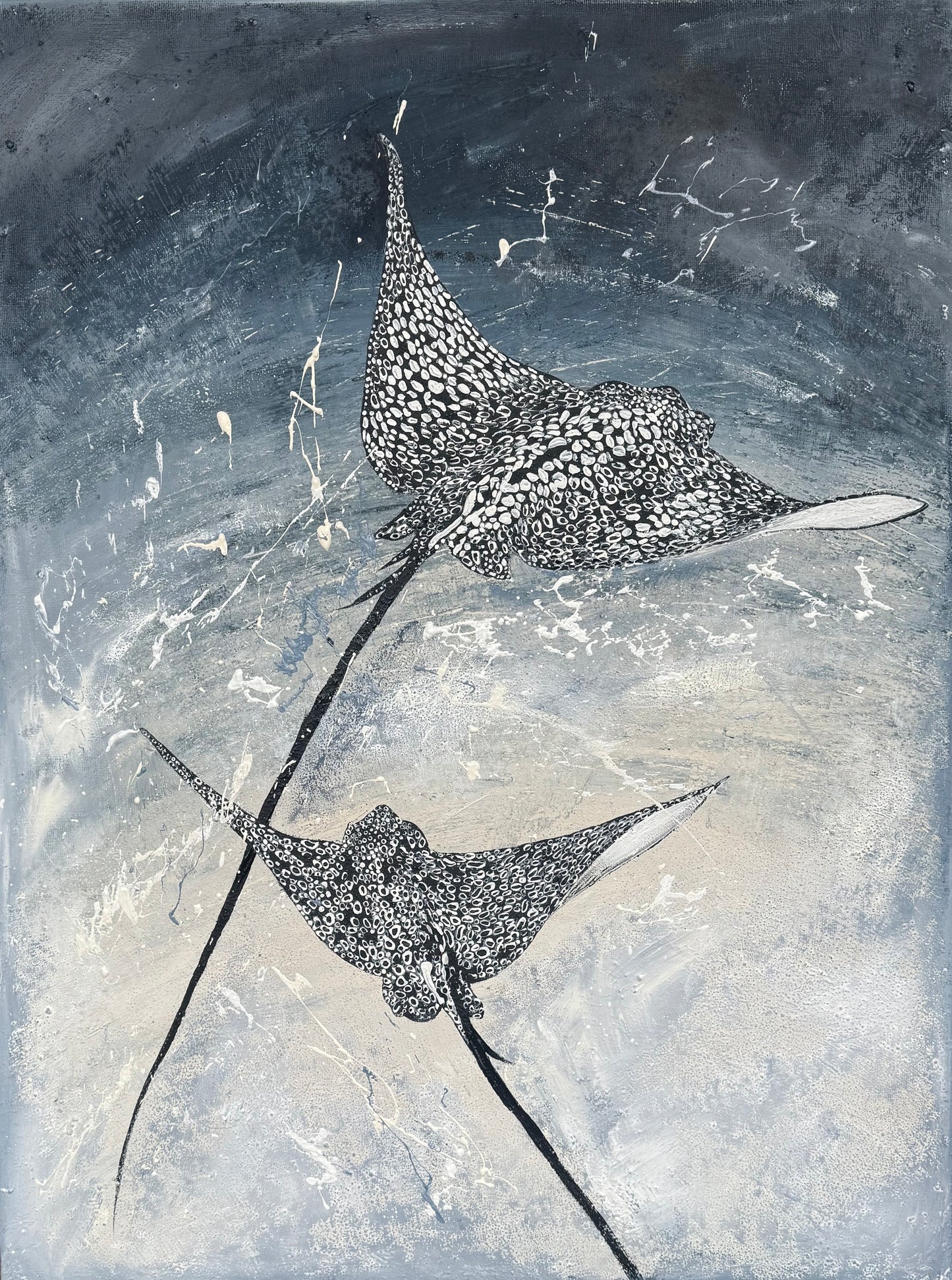 SOLD  - Framed "Gliding Beauty", The Spotted Eagle Ray