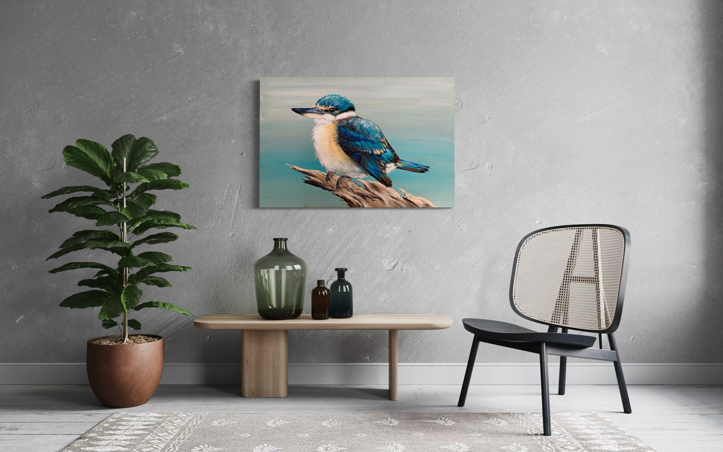 SOLD “The Sacred Kingfisher” Native to Australia