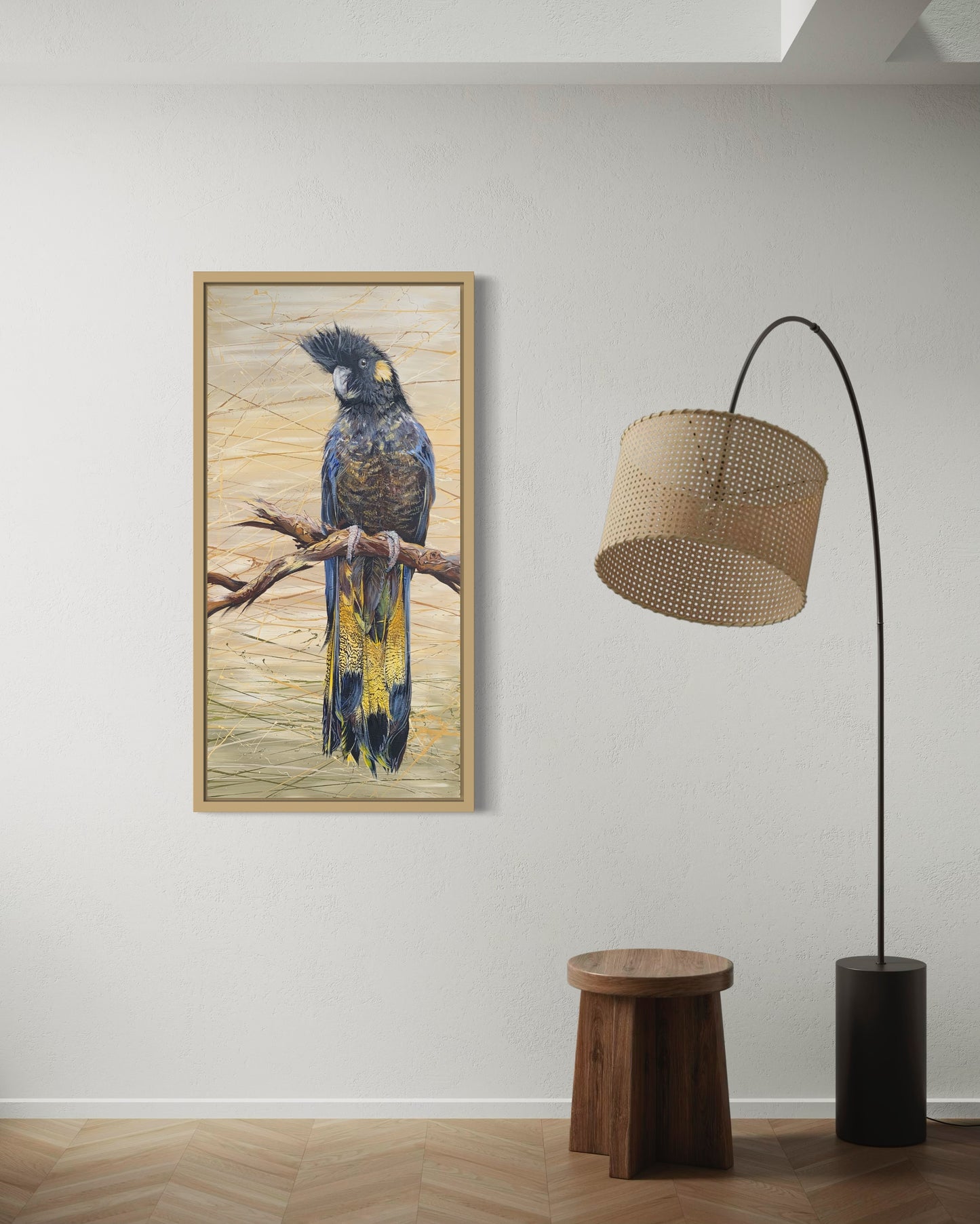 SOLD “The Female Yellow-Tailed Black Cockatoo”