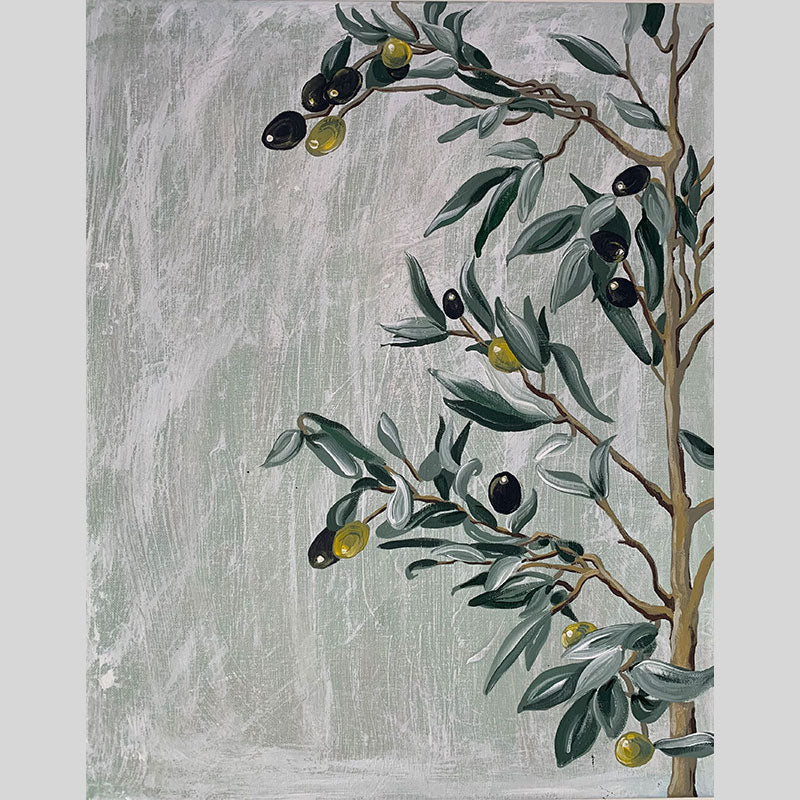 Olive Branch - acrylic on canvas. Size: L 50.8cm x W 40.6cm