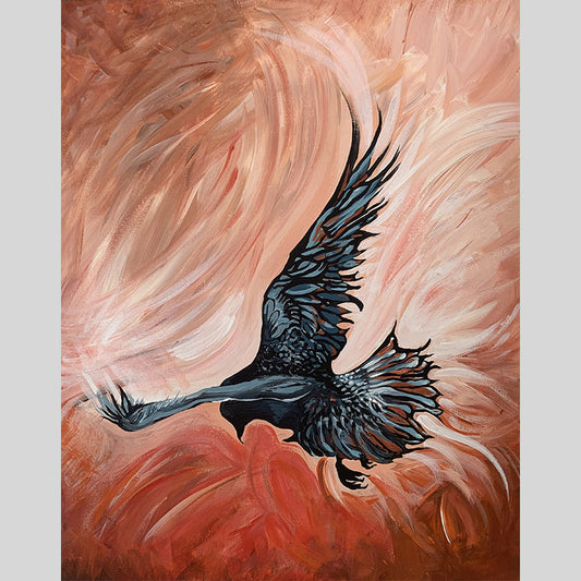 Prey - acrylic on canvas. Size: L 50.8cm x W 40.6cm