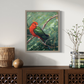 SOLD Red King Parrot, acrylic on canvas.