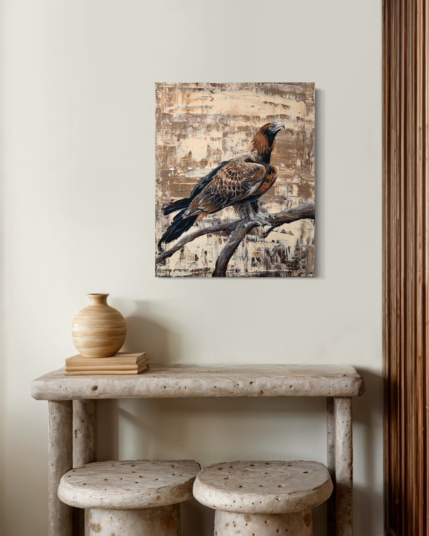 "The Magnificent Wedge Tail Eagle" acrylic on canvas.